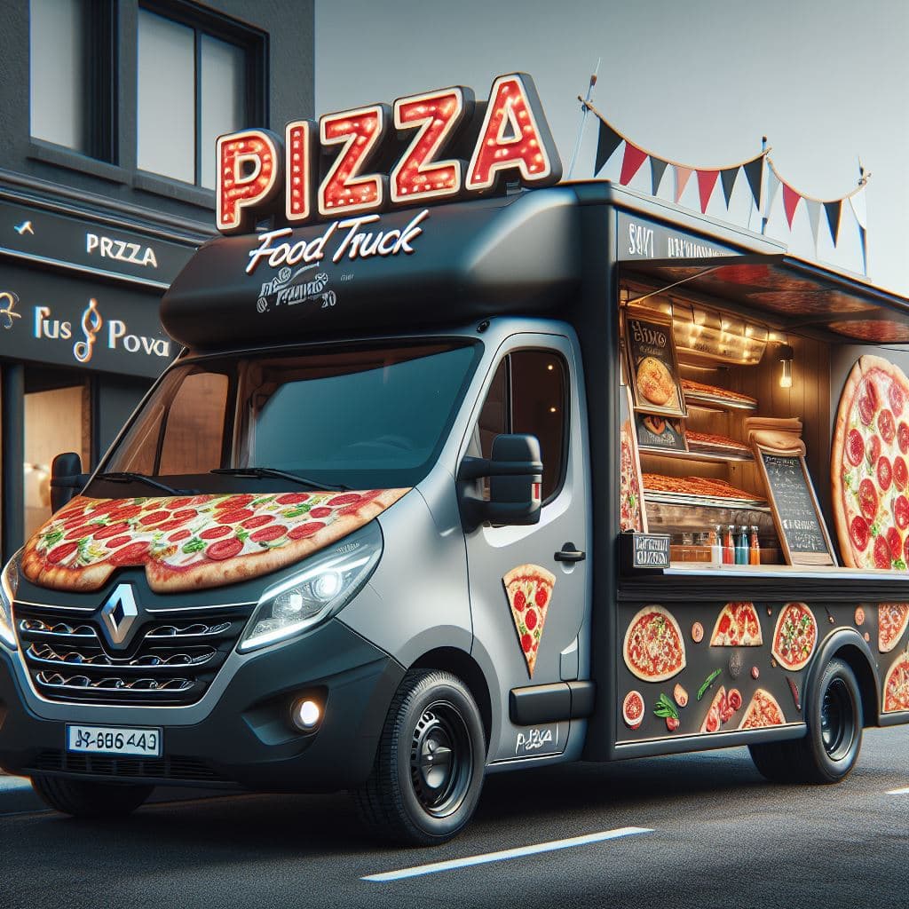 Food truck pizza